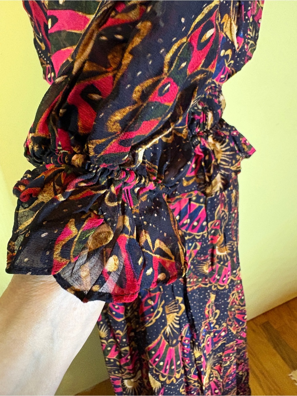 Farm Rio Butterfly Sky Tiered Maxi Dress. Medium NWT - Picture 9 of 15